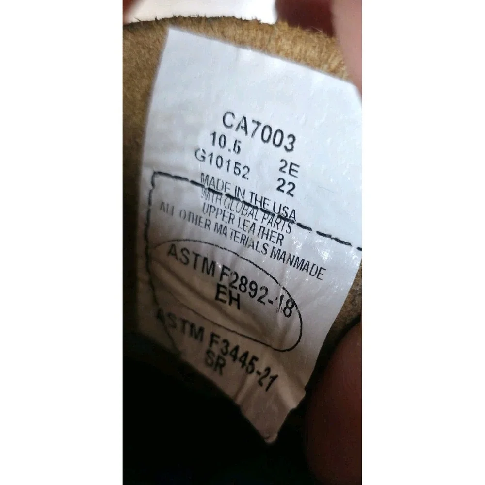 Vintage Carolina Boots Union Made USA Dark Cherry‎ Leather #CA7003 Size: 10.5 2E